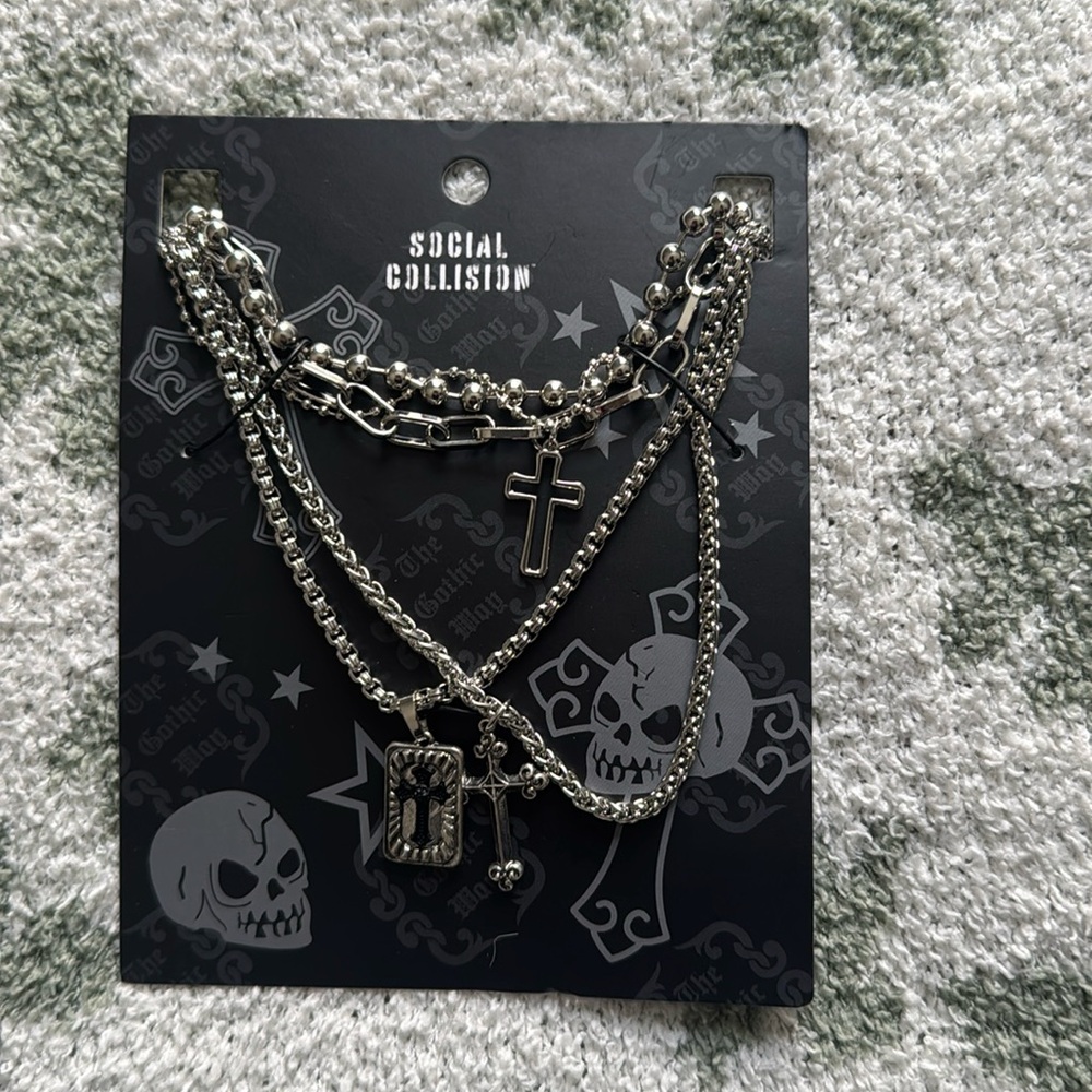 Social Collusion necklace stack